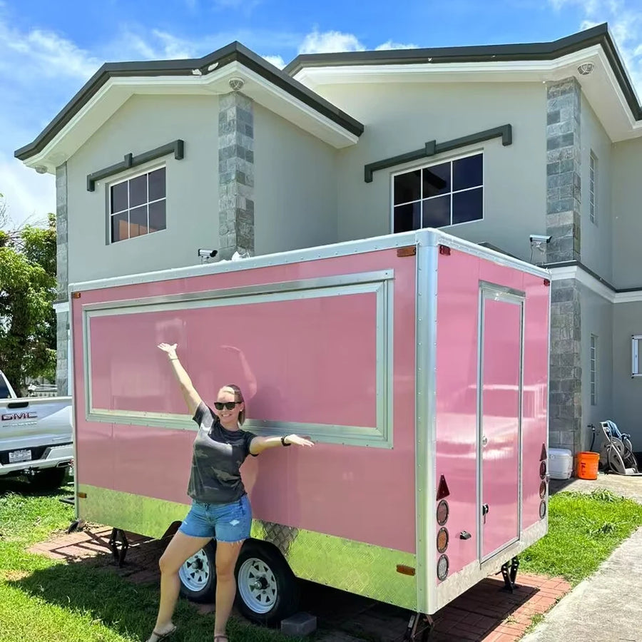 11 ft Mobile Kitchen Food Trailer with Fryer