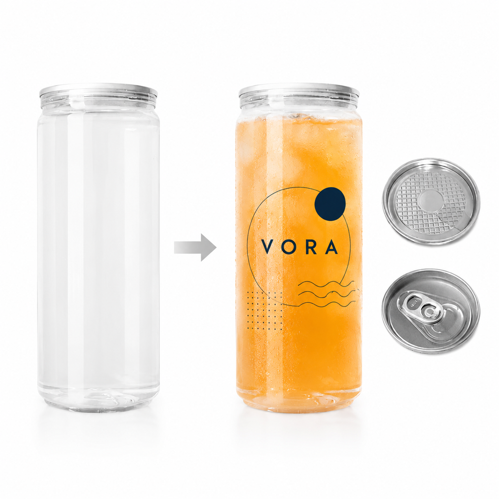 300ml-B PET cans for custom beverage packaging
