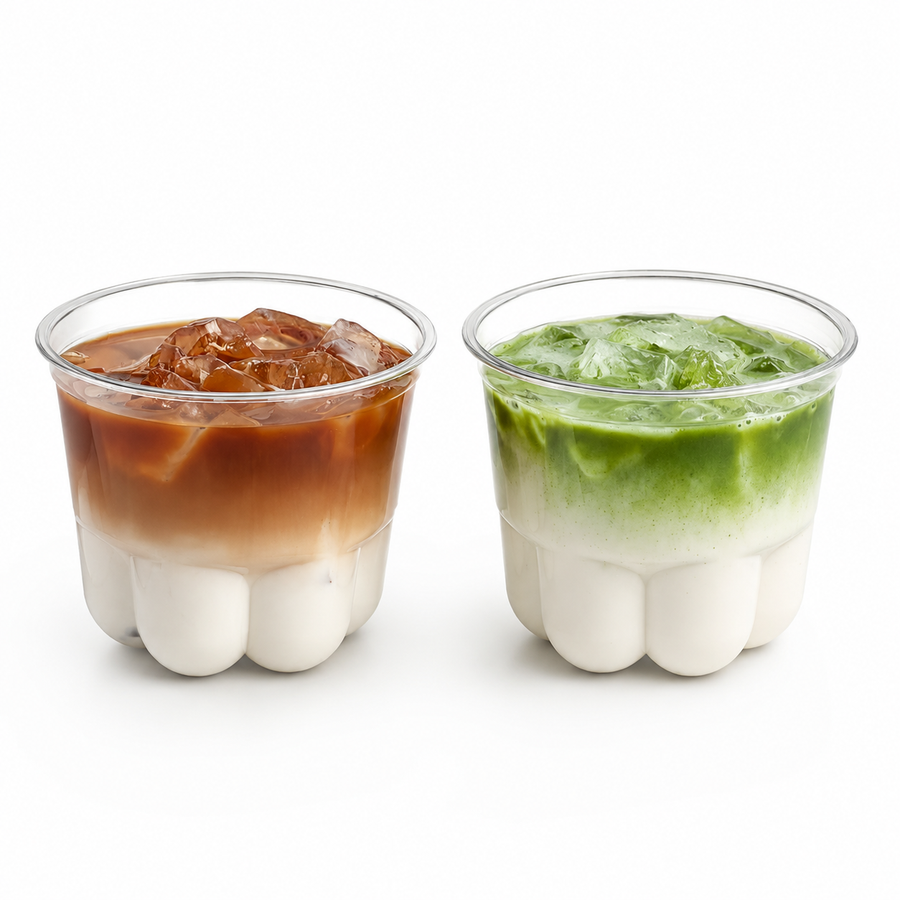 Custom 260ml Cat Paw PET Cups
