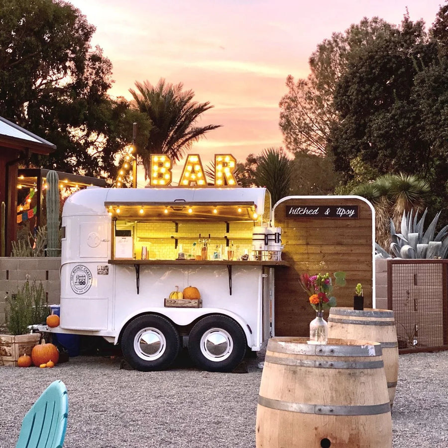 Horse Trailer Coffee Bar Kiosk