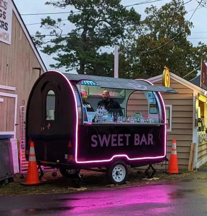 Multi-Purpose Food Trailer for Coffee Hot Dog Beer and Ice Cream