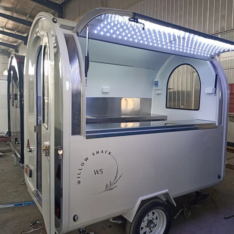 Round Mini Food Trailer for Crepes